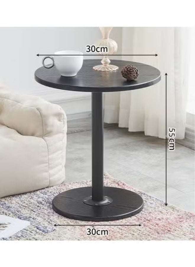Beauenty Simple Accent Nordic Style Small Coffee Table Sofa Side Round Table End Table For Home Living Room Study Room Office Bedroom Balcony Patio Nightstand - Image 4